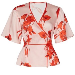 TED BAKER LONDON MELONY Wrap top size 0